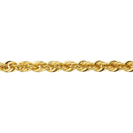 14K Yellow Gold 1.85mm Hollow French Rope Chain 18"