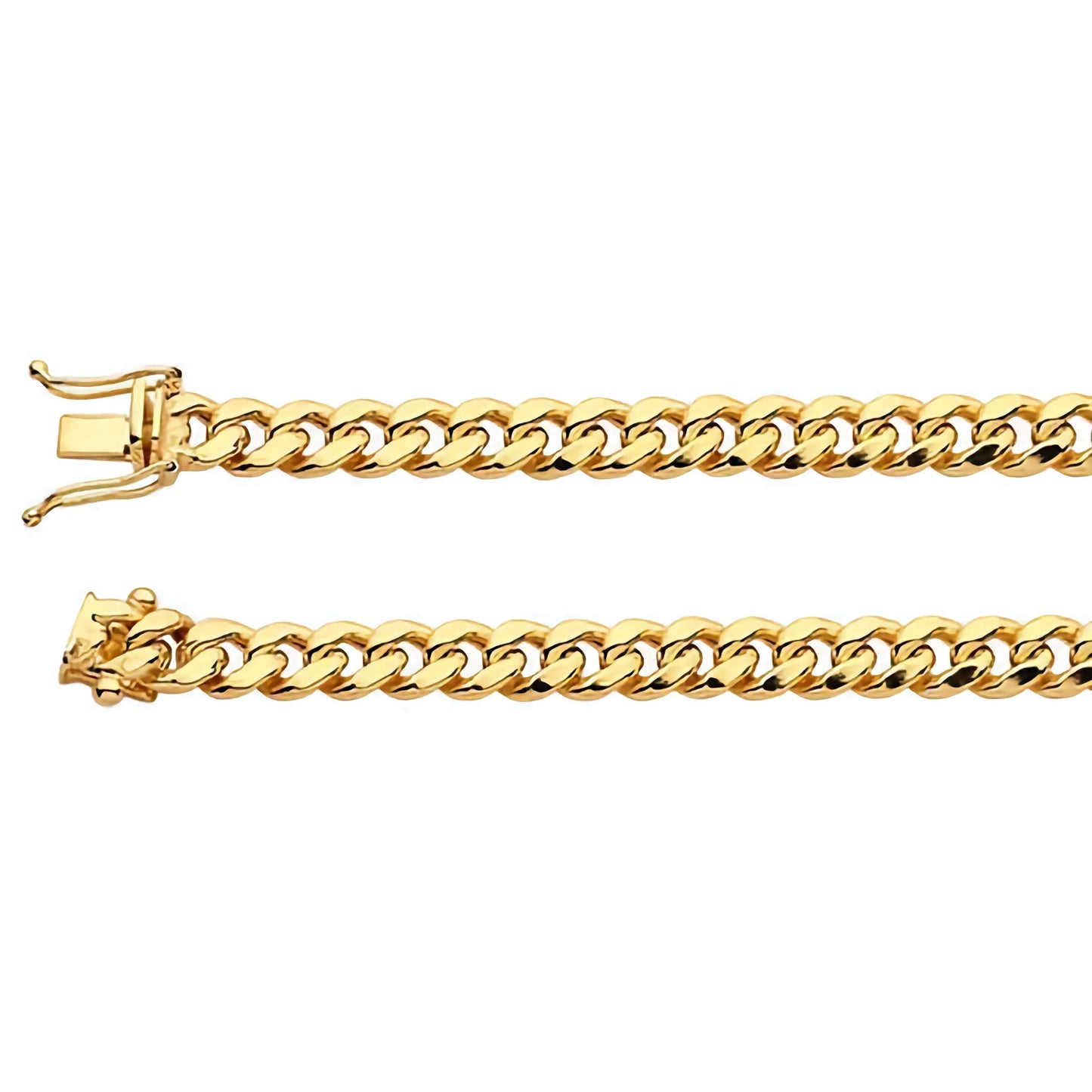 14K Gold Hollow 6.1mm Miami Cuban Chain 22"