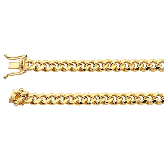 14K Gold Hollow 6.1mm Miami Cuban Chain 22"