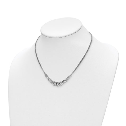 Sterling Silver RP Rolo Link Necklace, 19"